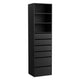 Artiss 6 Chest of Drawers Tallboy Cabinet Black - Mekamart Australia