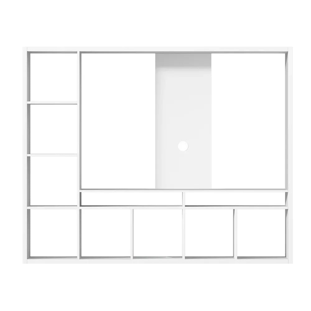 Artiss Entertainment Center Unit TV Stand TV Cabinet Open Shelves 183CM White - Mekamart Australia