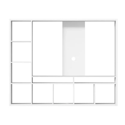 Artiss Entertainment Center Unit TV Stand TV Cabinet Open Shelves 183CM White - Mekamart Australia