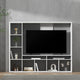 Artiss Entertainment Center Unit TV Stand TV Cabinet Open Shelves 183CM White - Mekamart Australia