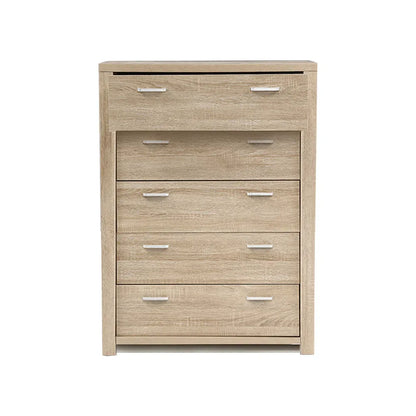 Artiss 5 Chest of Drawers - MAXI Pine - Mekamart Australia
