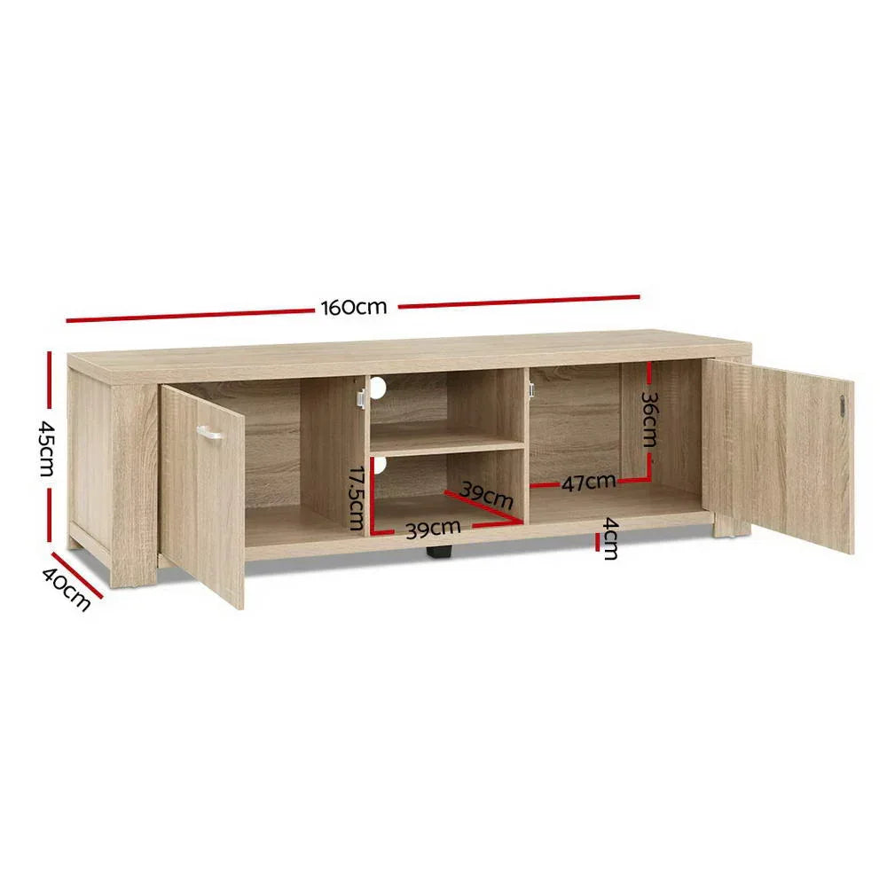 Artiss TV Cabinet Entertainment Unit 160cm Pine Maxi - Mekamart Australia