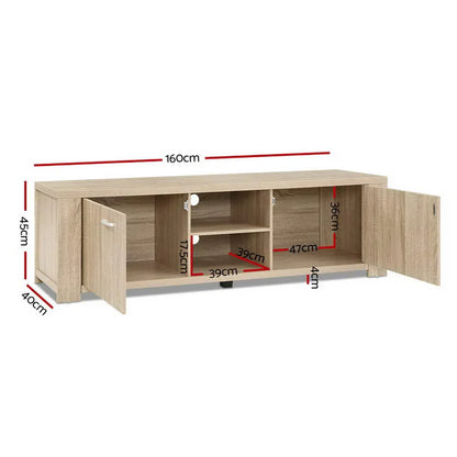 Artiss TV Cabinet Entertainment Unit 160cm Pine Maxi - Mekamart Australia