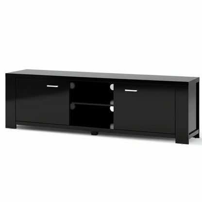 Artiss TV Cabinet Entertainment Unit 160cm Black Maxi - Mekamart Australia
