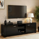Artiss TV Cabinet Entertainment Unit 160cm Black Maxi - Mekamart Australia