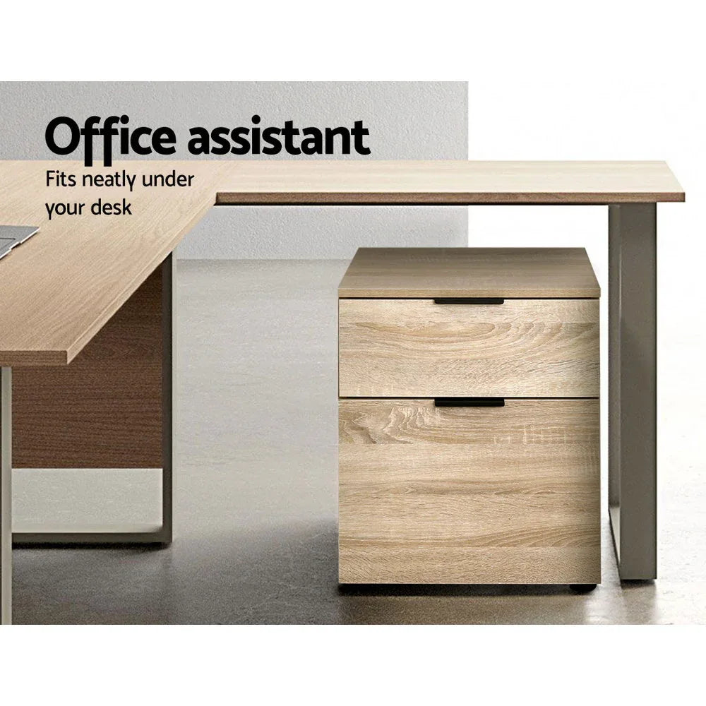 Artiss Filing Cabinet 2 Drawer Office Storage Organiser - Mekamart Australia