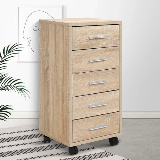 Artiss Filing Cabinet 5 Drawer Office Storage Organiser - Mekamart Australia