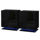 Artiss 2x Bedside Table LED 3 Drawers - MORI Black - Mekamart Australia