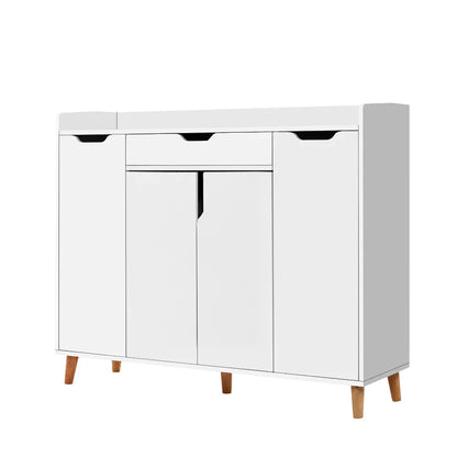 Artiss Shoe Rack Cabinet 26 Pairs Adjustable White Cissy - Mekamart Australia