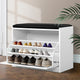 Artiss Shoe Rack Cabinet Bench 15 Pairs White Kyla - Mekamart Australia