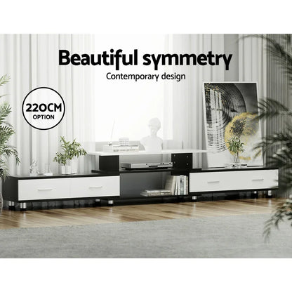 Artiss TV Cabinet Entertainment Unit Extendable 160CM To 220CM - Mekamart Australia
