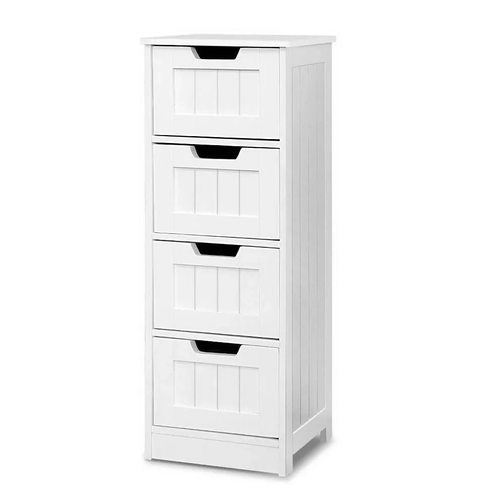 Artiss 4 Chest of Drawers - LEESA White - Mekamart Australia