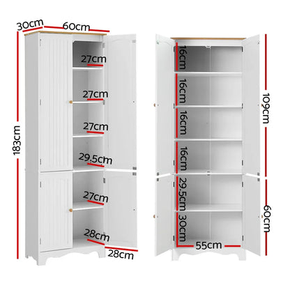 Artiss Buffet Sideboard 4 Doors - BERNE White - Mekamart Australia