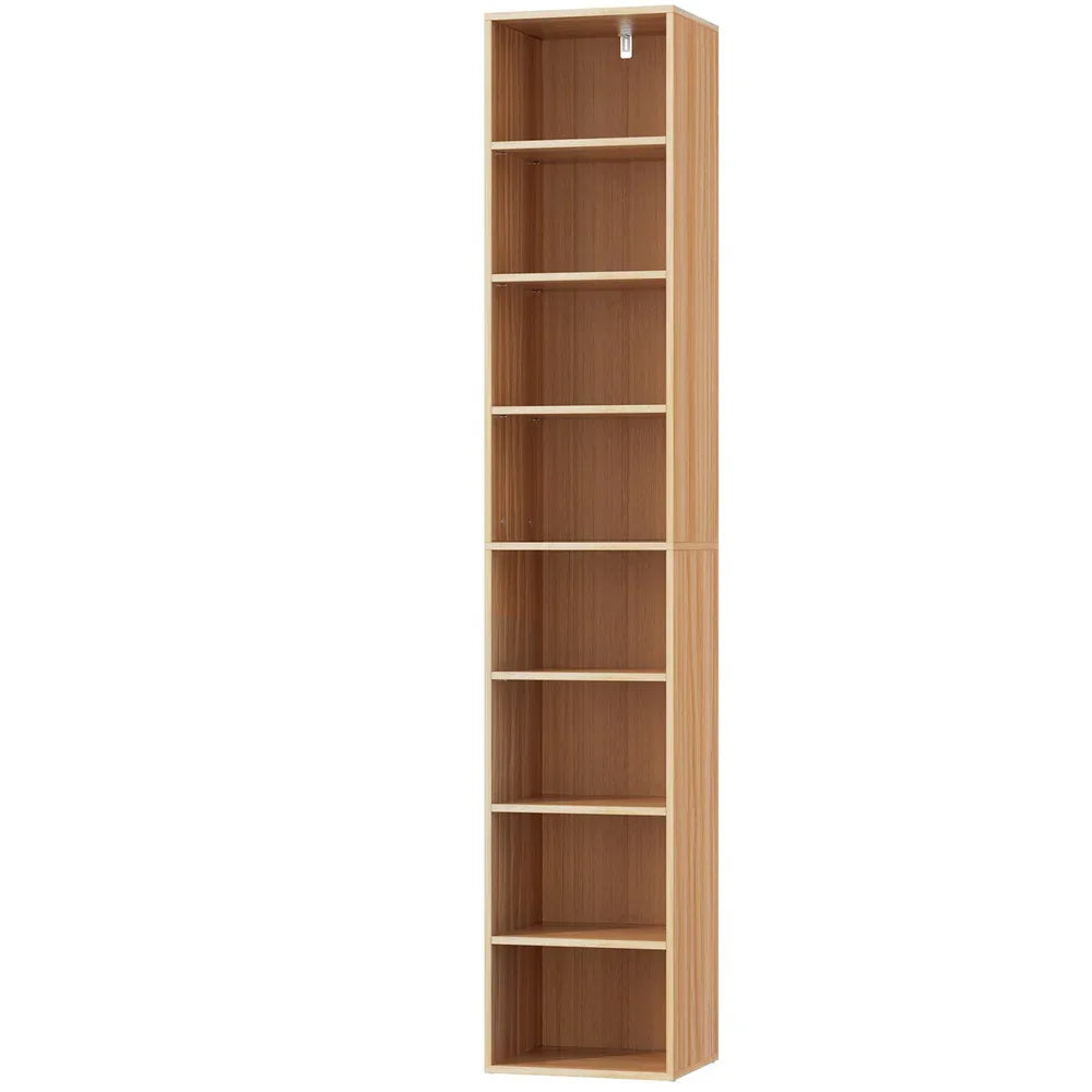 Artiss Bookshelf 8 Tiers MILO Pine - Mekamart Australia