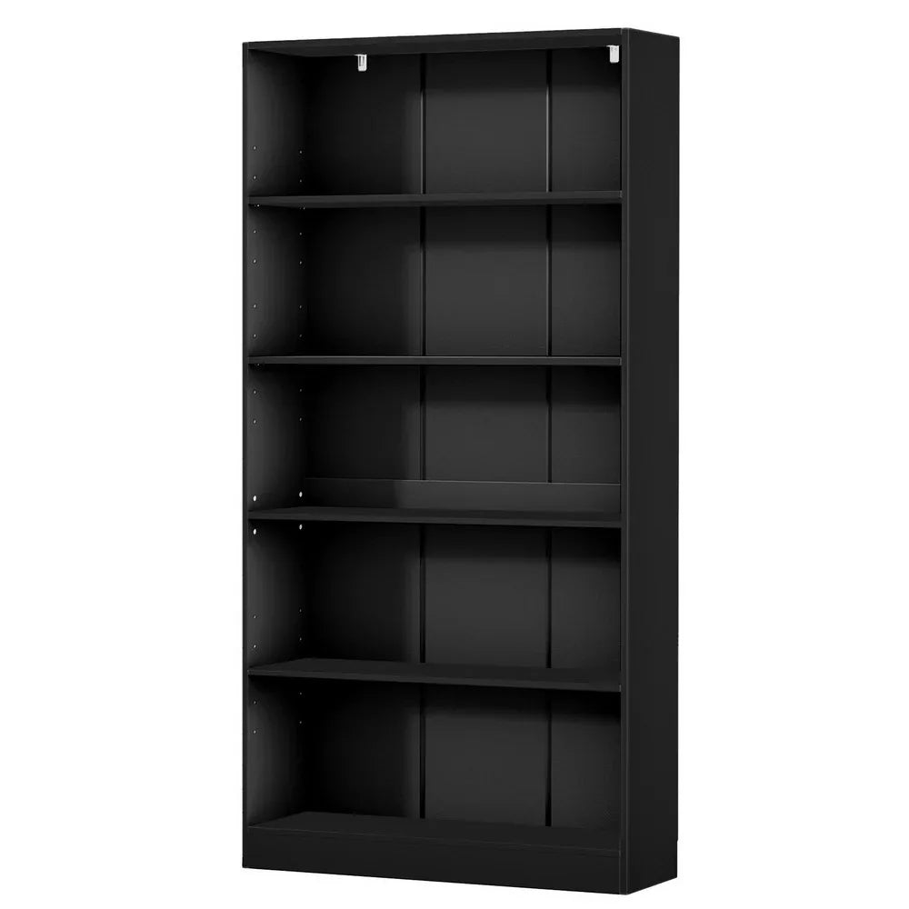 Artiss Bookshelf 5 Tiers ANTON Black - Mekamart Australia