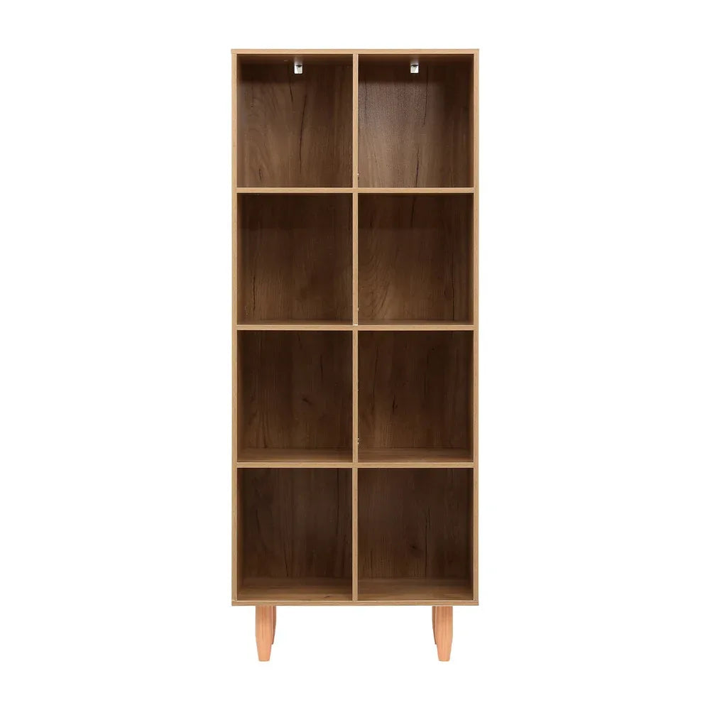Artiss Bookshelf Bookcase 4 Tiers LEOR Walnut - Mekamart Australia
