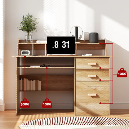 Artiss Computer Desk Office Study Desks Table Shelf Drawer - Mekamart Australia