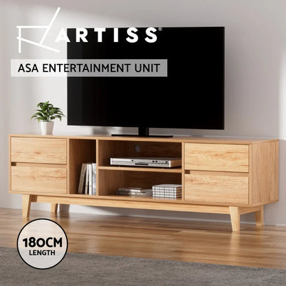 Artiss Entertainment Unit Stand TV Cabinet Storage Drawer Shelf 180cm Wooden - Mekamart Australia