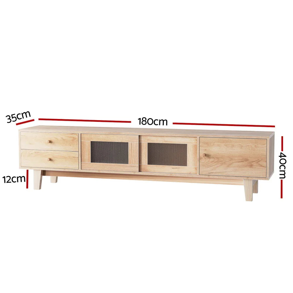 Artiss TV Cabinet Entertainment Unit Stand Storage Drawer 180CM - Mekamart Australia