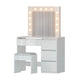 Artiss Dressing Table Set Stool 12 Led Bulbs White - Mekamart Australia