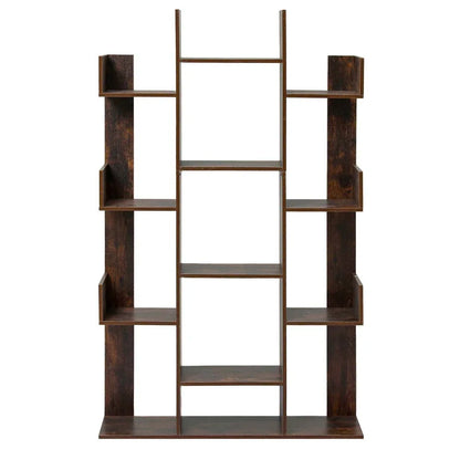 Artiss Tree-Shaped Bookshelf ROMI Walnut - Mekamart Australia