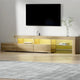 Artiss Entertainment Unit TV Cabinet LED 215cm Pine Caya - Mekamart Australia