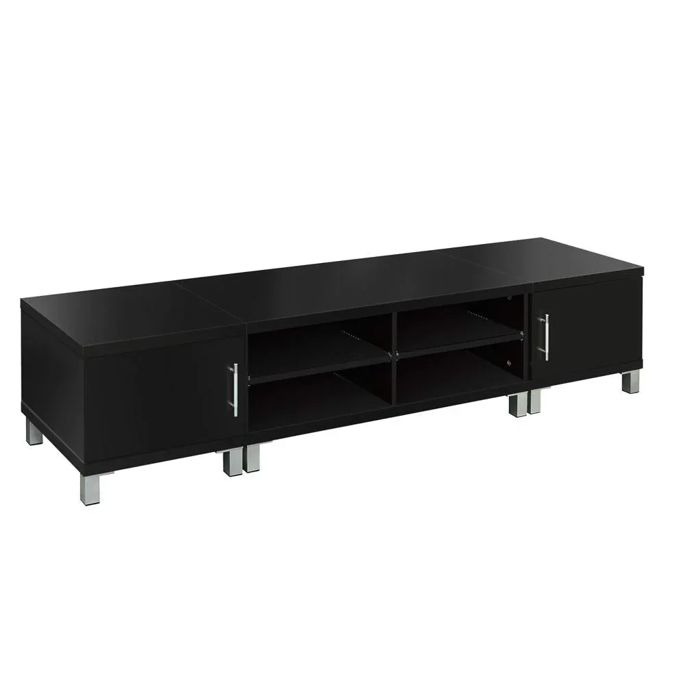 Artiss TV Cabinet Entertainment Unit 190cm Black Danson - Mekamart Australia