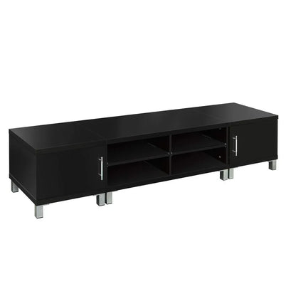 Artiss TV Cabinet Entertainment Unit 190cm Black Danson - Mekamart Australia