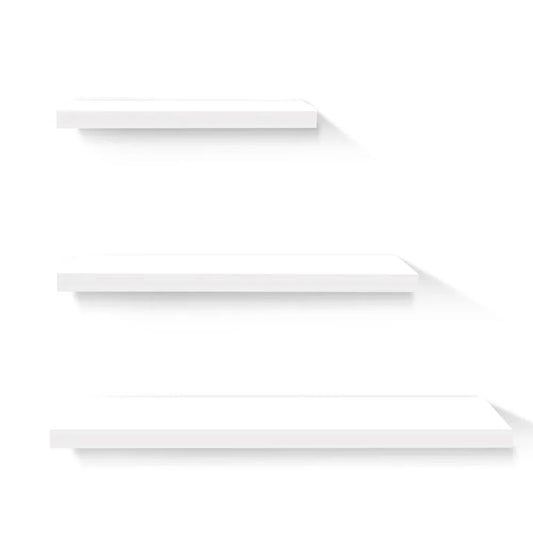 Artiss Floating Wall Shelf Set of 3 White - Mekamart Australia