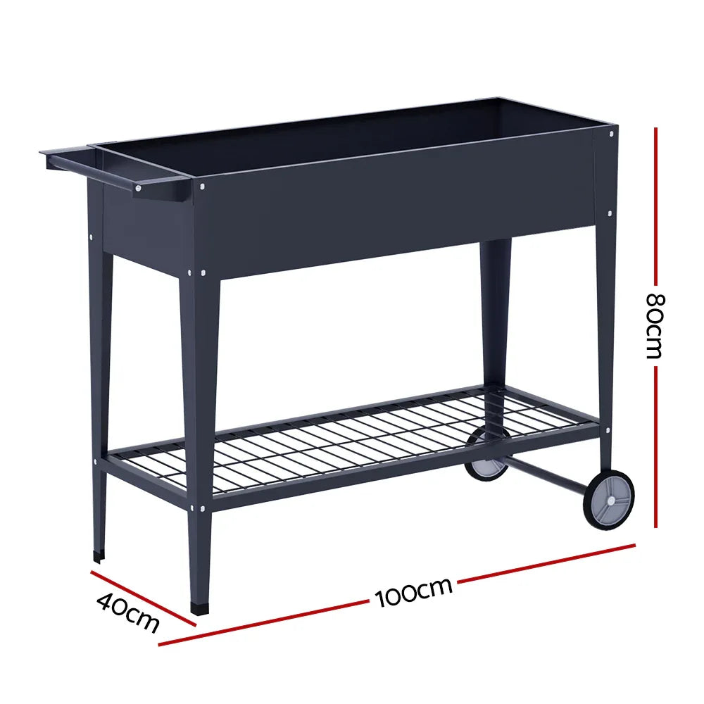 Green Fingers Garden Bed Elevated 100X40X80cm Planter Box Raised Container Herb - Mekamart Australia