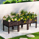 Green Fingers Garden Bed 120x40x36cm PP Planter Box Raised Container Growing Herb - Mekamart Australia