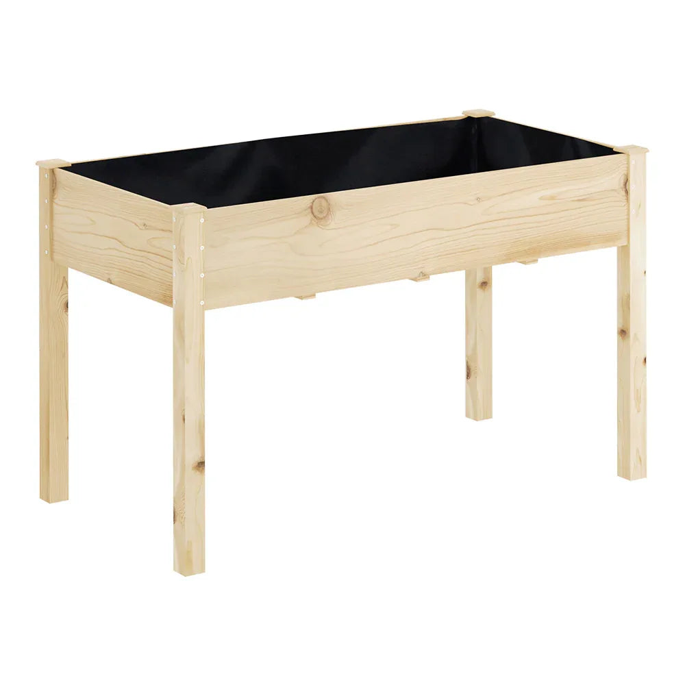 Green Fingers Garden Bed Elevated 120x60x80cm Wooden Planter Box Raised Container - Mekamart Australia