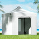 Instahut Gazebo Pop Up Marquee 3x3 Folding Tent Wedding Gazebos 500D White - Mekamart Australia