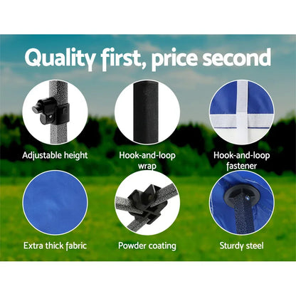 Instahut Gazebo 3x6 Pop Up Marquee Folding Tent Wedding Gazebos Camping Outdoor Shade Canopy Blue - Mekamart Australia