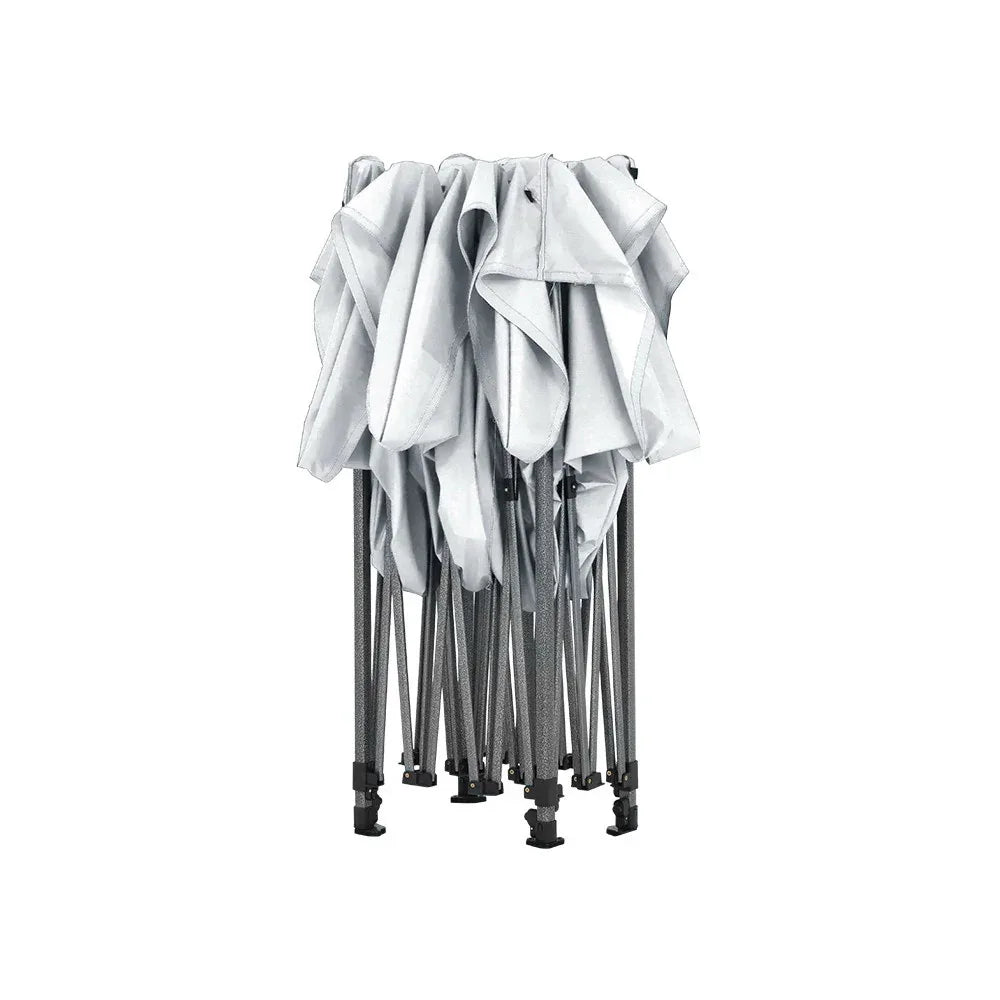 Instahut Gazebo Pop Up Marquee 3x6 Folding Tent Gazebos 500D Oxford Fabric White - Mekamart Australia