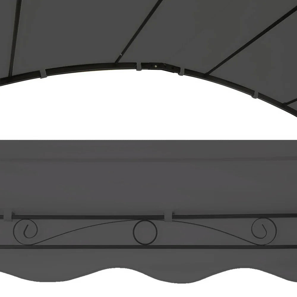 Instahut Gazebo Marquee 4x3m Outdoor Event Wedding Tent Camping Party Shade Iron Art Canopy Grey - Mekamart Australia