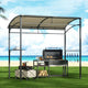Instahut Gazebo Outdoor BBQ Grill Patio Garden Marquee Shade Shelter Shelf Hooks Beige - Mekamart Australia