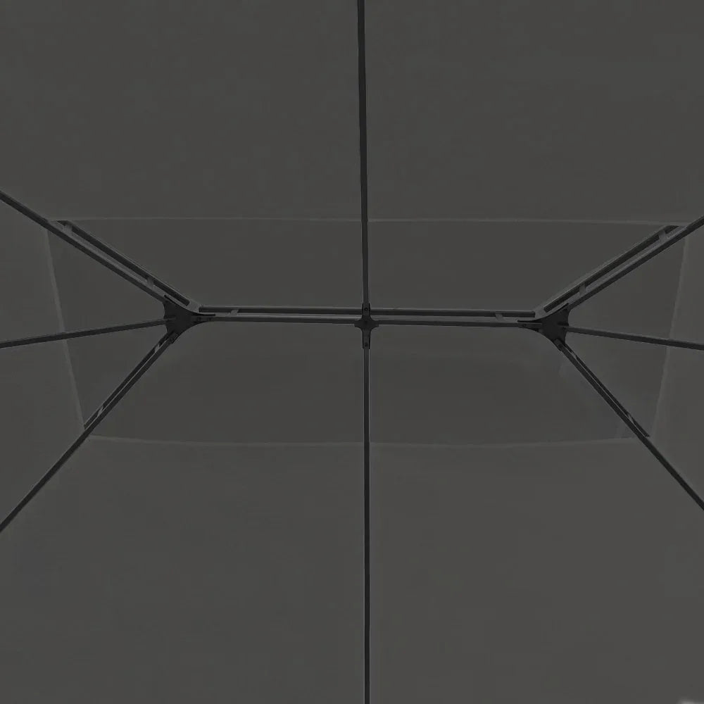 Instahut Gazebo 4x3m Marquee Outdoor Wedding Party Event Tent Home Iron Art Shade Grey - Mekamart Australia