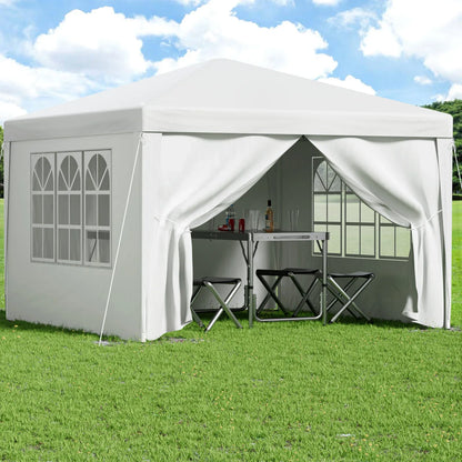 Instahut Gazebo 3x3 Pop Up Marquee Folding Tent Wedding Gazebos Camping Outdoor Canopy White - Mekamart Australia
