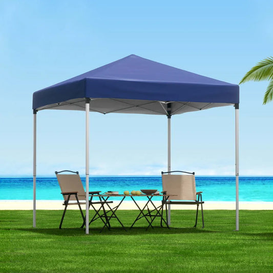 Instahut Gazebo 2x2m Outdoor Patio Garden Marquee Shade Blue - Mekamart Australia