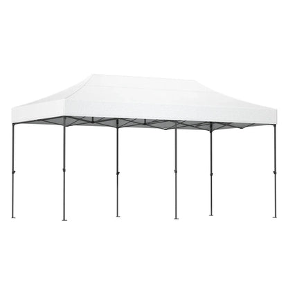 Instahut Gazebo Pop Up Marquee 3x6 Folding Tent Wedding 500D Oxford Fabric White - Mekamart Australia