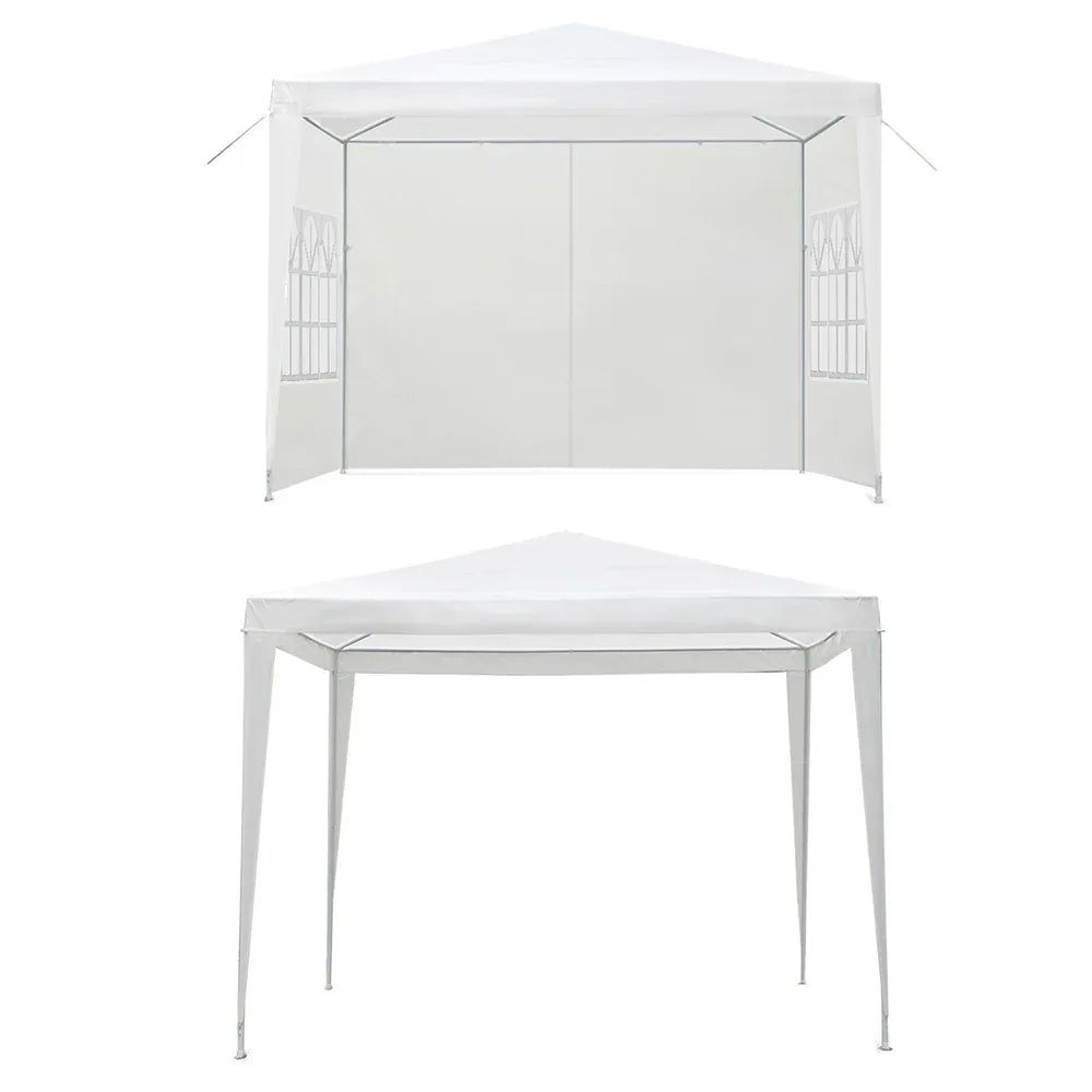 Instahut Gazebo 3x3m Marquee Wedding Party Tent Outdoor Camping Side Wall Canopy Window Panel White - Mekamart Australia