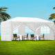 Instahut Gazebo 3x6m Marquee Wedding Party Tent Outdoor Camping Side Wall Canopy 6 Panel White - Mekamart Australia