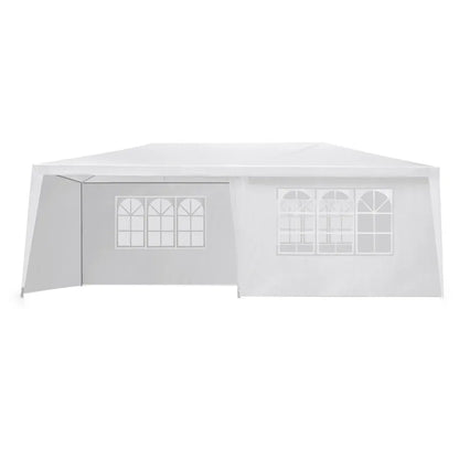 Instahut Gazebo 3x6m Marquee Wedding Party Tent Outdoor Camping Side Wall Canopy 6 Panel White - Mekamart Australia