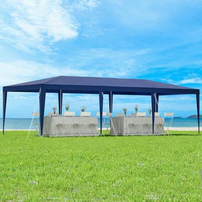 Instahut Gazebo 3x9m Wedding Party Marquee Tent Outdoor Event Camping Shade Blue - Mekamart Australia