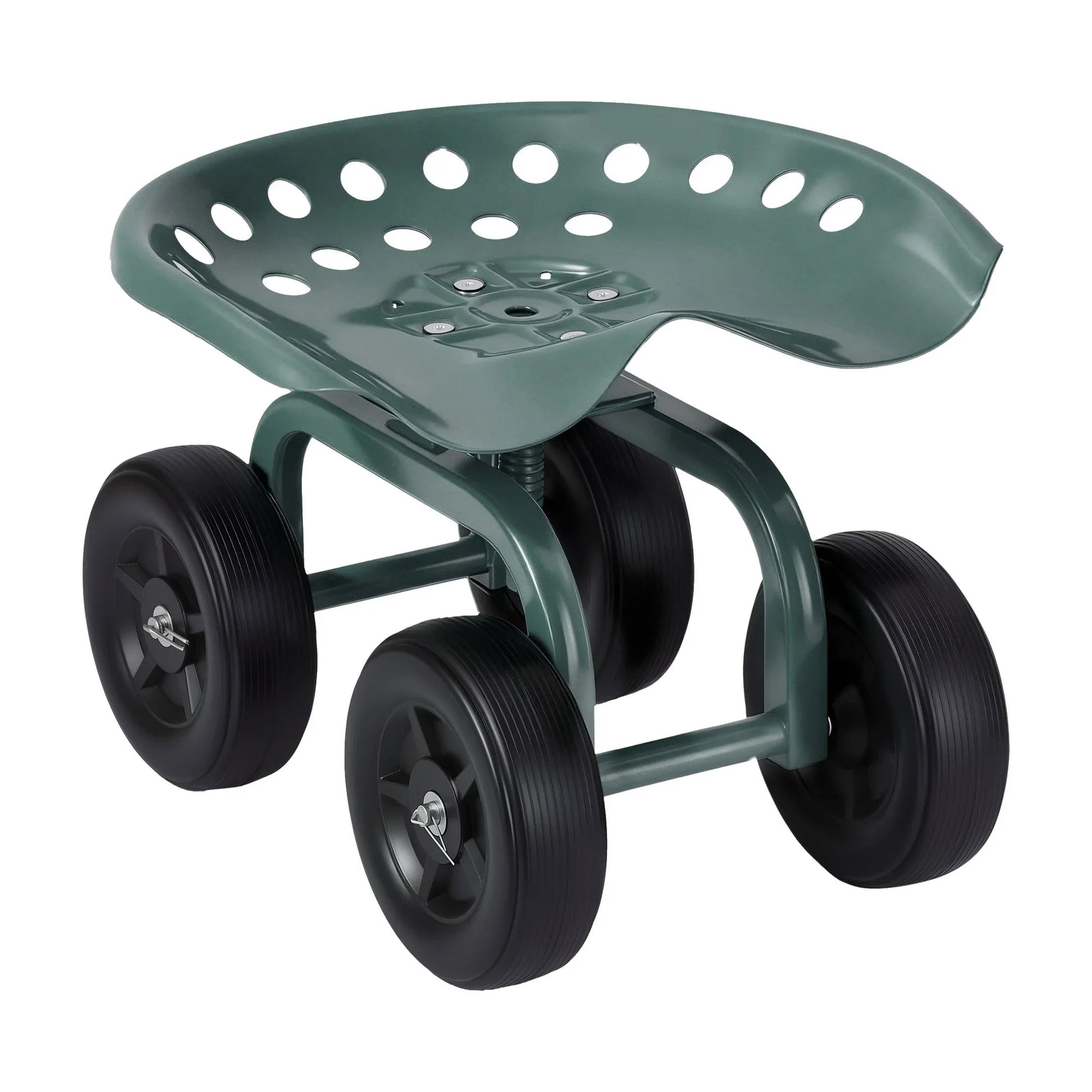 Gardeon Garden Seat 360 Swivel Rolling Adjustable Height Work Scooter Cart Wheels Heavy Duty 150kg - Mekamart Australia