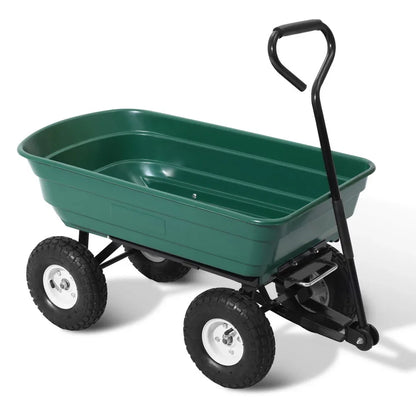 Gardeon Garden Cart Dump 270kg Hand Trailer Trolley Wagon Wheelbarrow Pull 75L - Mekamart Australia