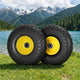 Gardeon 2pcs, 4.10/3.50-4 Tire And Wheel Flat Free, 26cm Solid Rubber Tires with 5/8 Axle Bore Hole And Double Sealed Bearings, Perfect for Wheelbarrow, Garden Cart, Wagon, Dolly - Mekamart Australia