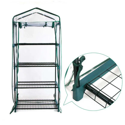 Green Fingers Greenhouse 4 Tiers Mini Green House Garden Bed Planter Box 1.6x0.7x0.5M - Mekamart Australia