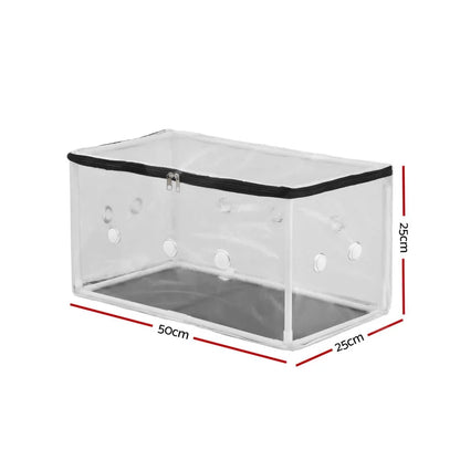 Green Fingers Mini Greenhouse 50x25x25cm PVC Cover for Mushrooms Succulents - Mekamart Australia
